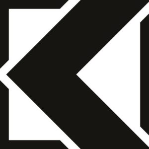 Logo abstrait en noir et blanc