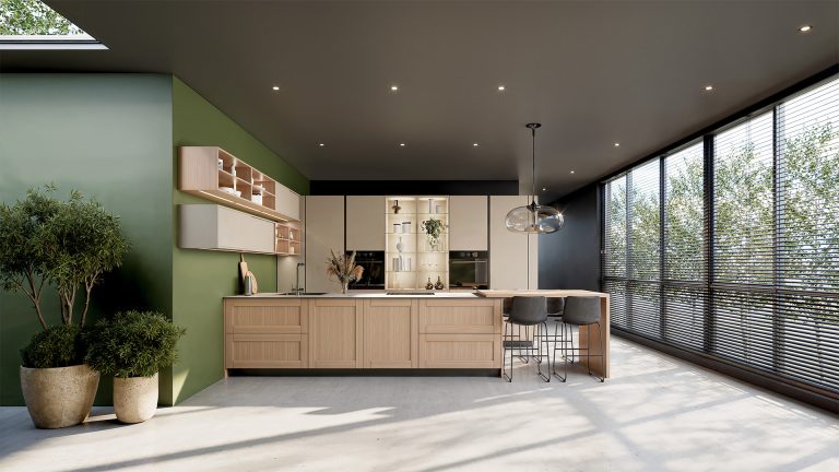 Seta Greige & bois clair chaud
