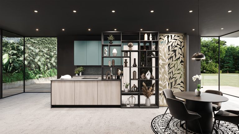 Chêne Bergen, Bleu Fjord & Terra Quartz